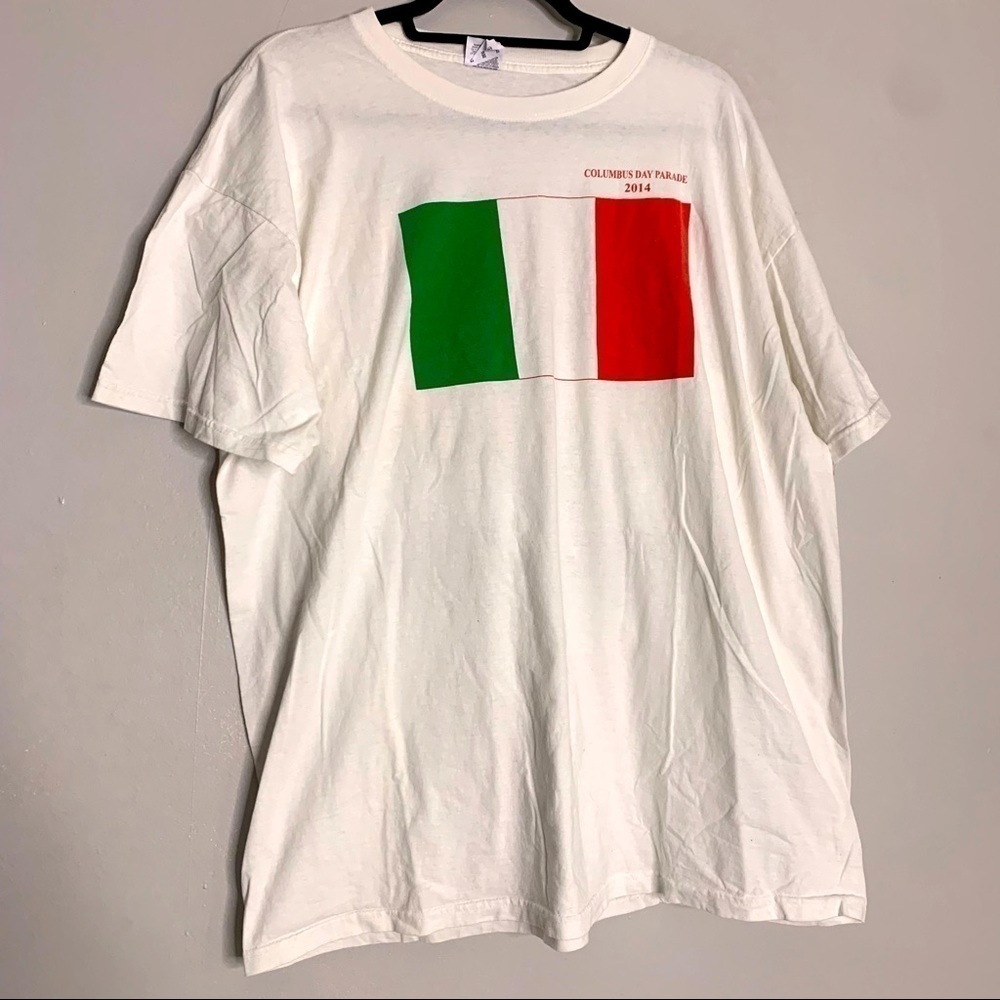 Vintage Columbus Day Parade 2014 New York City short sleeve T-shirt XXL